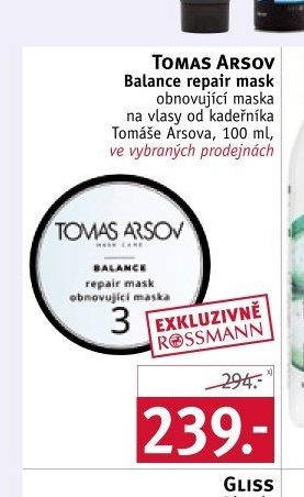 TOMAS ARSOV Balance repair mask