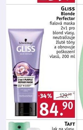 GLISS Blonde Perfector maska