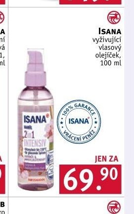 ISANA vyživující vlasový olejíček