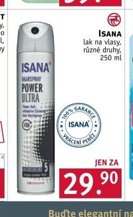ISANA lak na vlasy