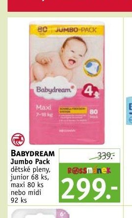 Babydream Jumbo Pack dětské pleny
