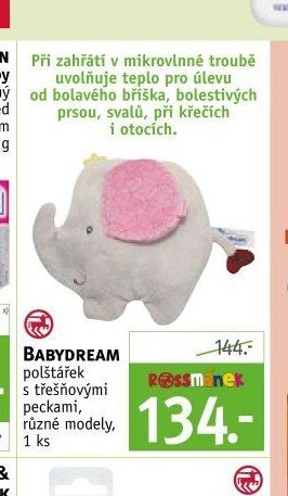 Babydream polštářek s třešňovými peckami