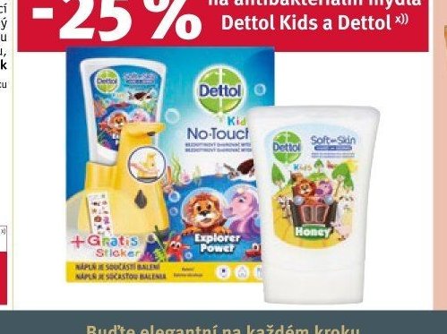Dettol Kids a Dettol antibakteriální mýdla