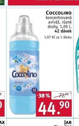 COCCOLINO koncentrovaná aviváž - ROSSMANN drogerie aktualniletaky.eu