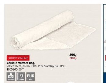Chránič matrace Bag