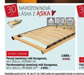 Pevný lamelový rošt Saragossa