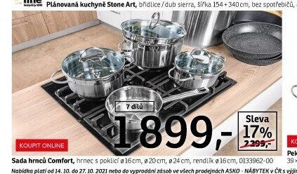 Sada hrnců Comfort, 7 dílů