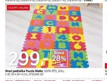 Hrací podložka Puzzle Matte