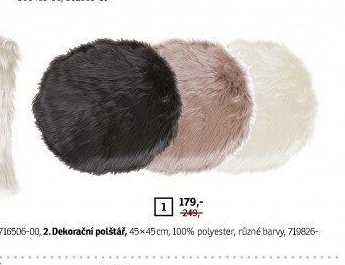 2. Dekorační polštář