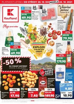 aktuální leták Kaufland 20.10.2021-24.10.2021
