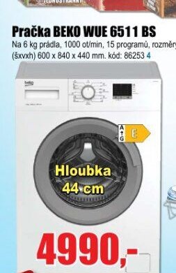 Pračka BEKO WUE 6511 BS