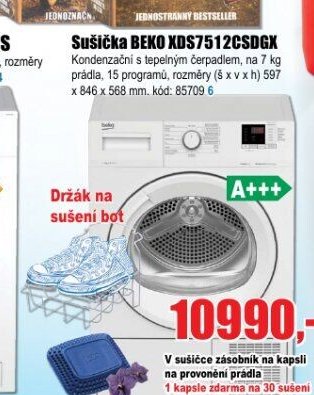 Sušička BEKO XDS7512CSDGX