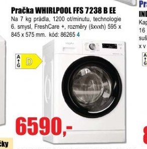 Pračka WHIRLPOOL FFS 7238 B EE