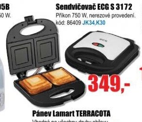 Sendvičovač ECG S 3172
