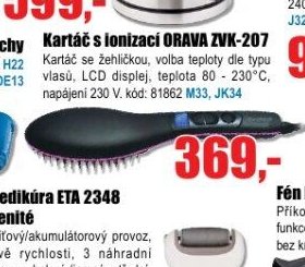 Kartáč s ionizací ORAVA ZVK-207