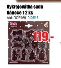 Vykrajovátka sada Vánoce 12 ks