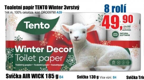 Toaletní papír TENTO Winter 3vrstvý