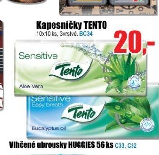 Kapesníčky TENTO 10x10 ks
