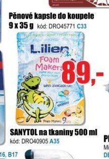 Pěnové kapsle do koupele