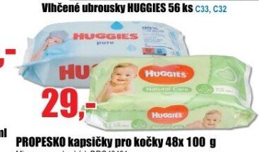 Vlhčené ubrousky HUGGIES 56 ks