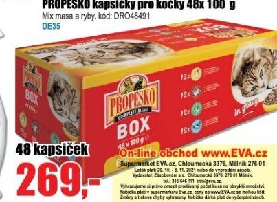PROPESKO kapsičky pro kočky 48x 100 g