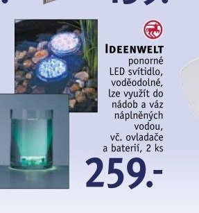 IDEENWELT ponorné LED svítidlo