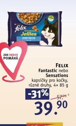 FELIX Fantastic nebo Sensations kapsičky pro kočky