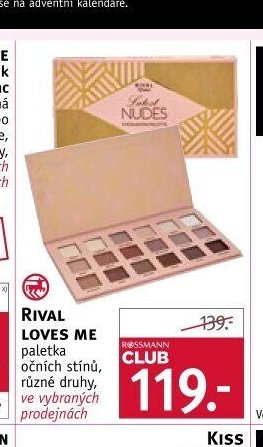 RIVAL LOVES ME paletka očních stínů