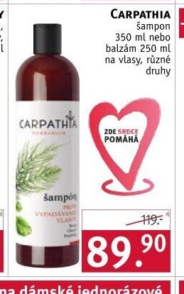 Carpathia šampon nebo balzám