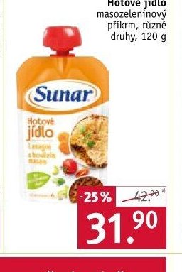 Sunar Hotové jídlo, 120 g