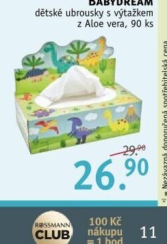 Babydream dětské ubrousky