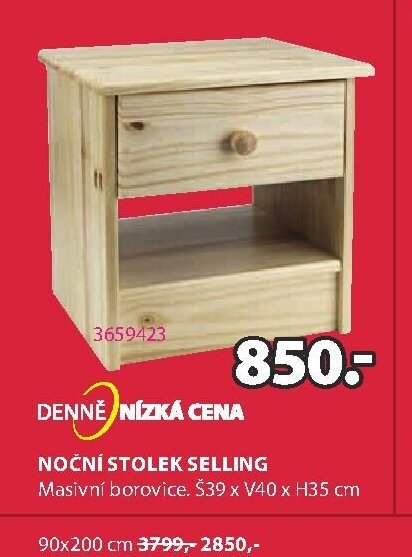 NOČNÍ STOLEK SELLING