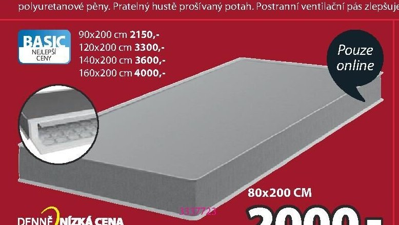 Pružinová matrace BASIC S15