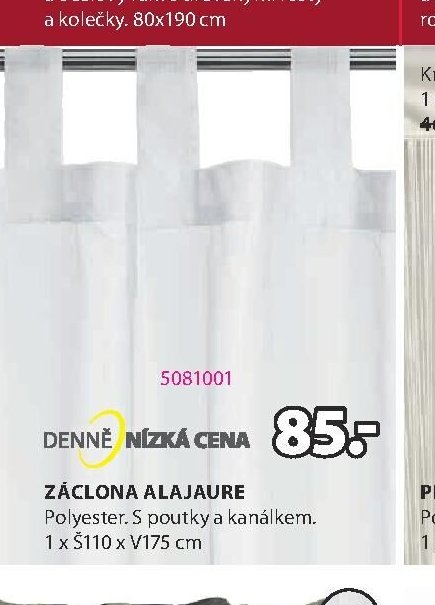 Záclona ALAJAURE