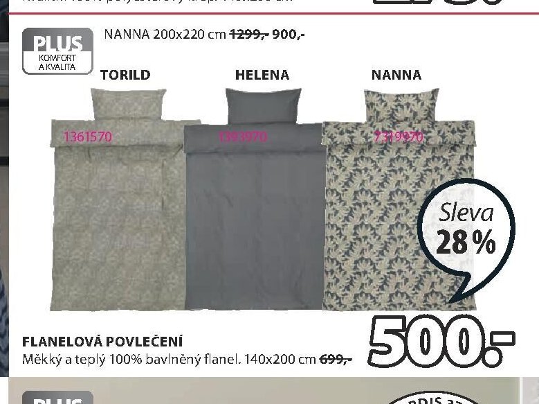 TORILD, HELENA, NANNA povlečení