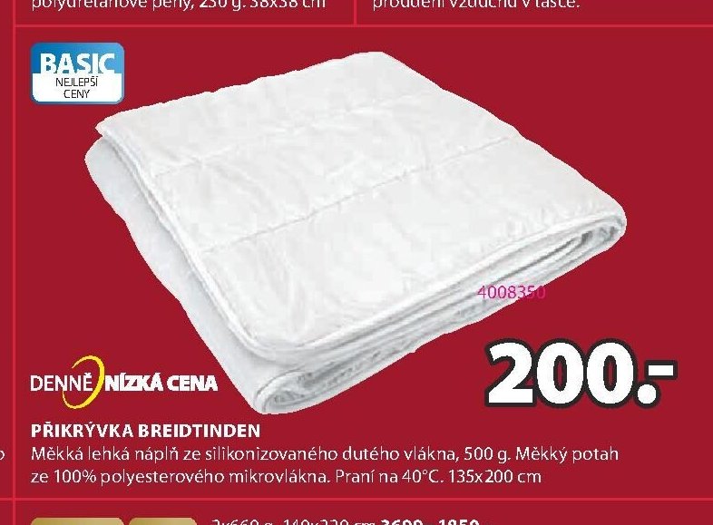 Přikrývka Breidtinden
