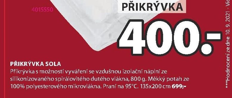 PŘIKRÝVKA SOLA