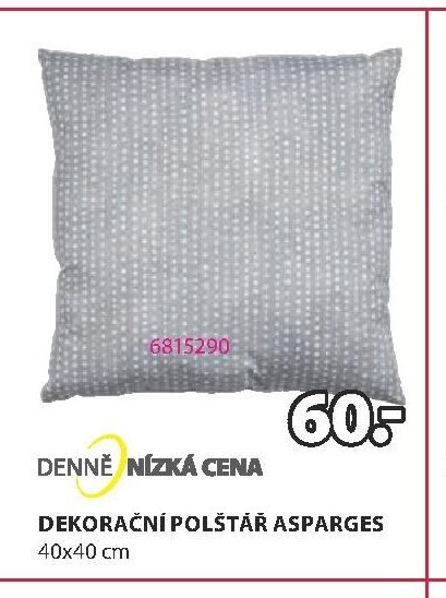 DEKORAČNÍ POLŠTÁŘ ASPARGES