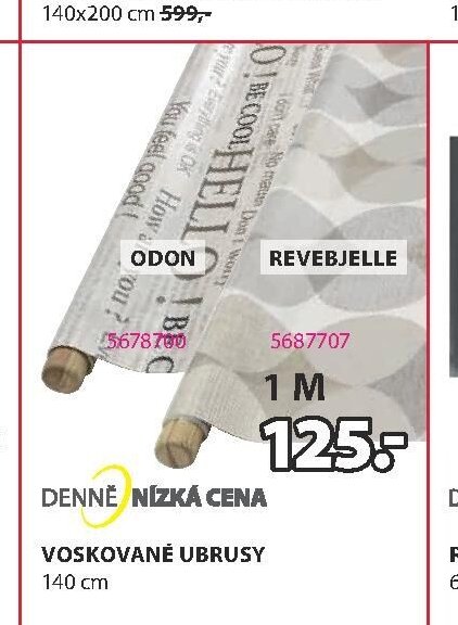 VOSKOVANÉ UBRUSY
