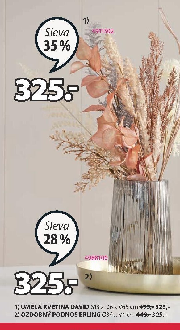 Umělá květina DAVID