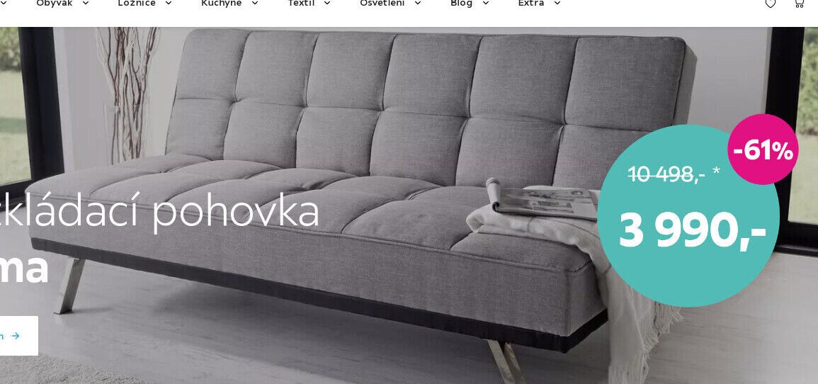 Rozkládací pohovka Roma