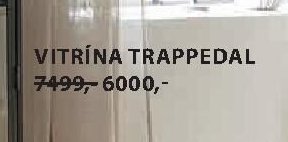 Vitrína TRAPPEDAL