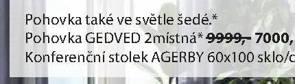 Pohovka GEDVED 2místná