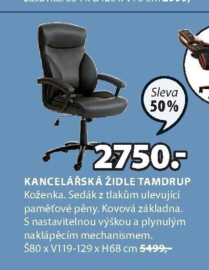 KANCELÁŘSKÁ ŽIDLE TAMDRUP