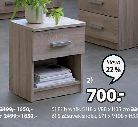 SÉRIE TAPDRUP (noční stolek)