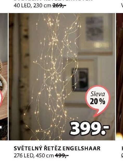 SVĚTELNÝ ŘETĚZ ENGELSHAAR 276 LED, 450 cm