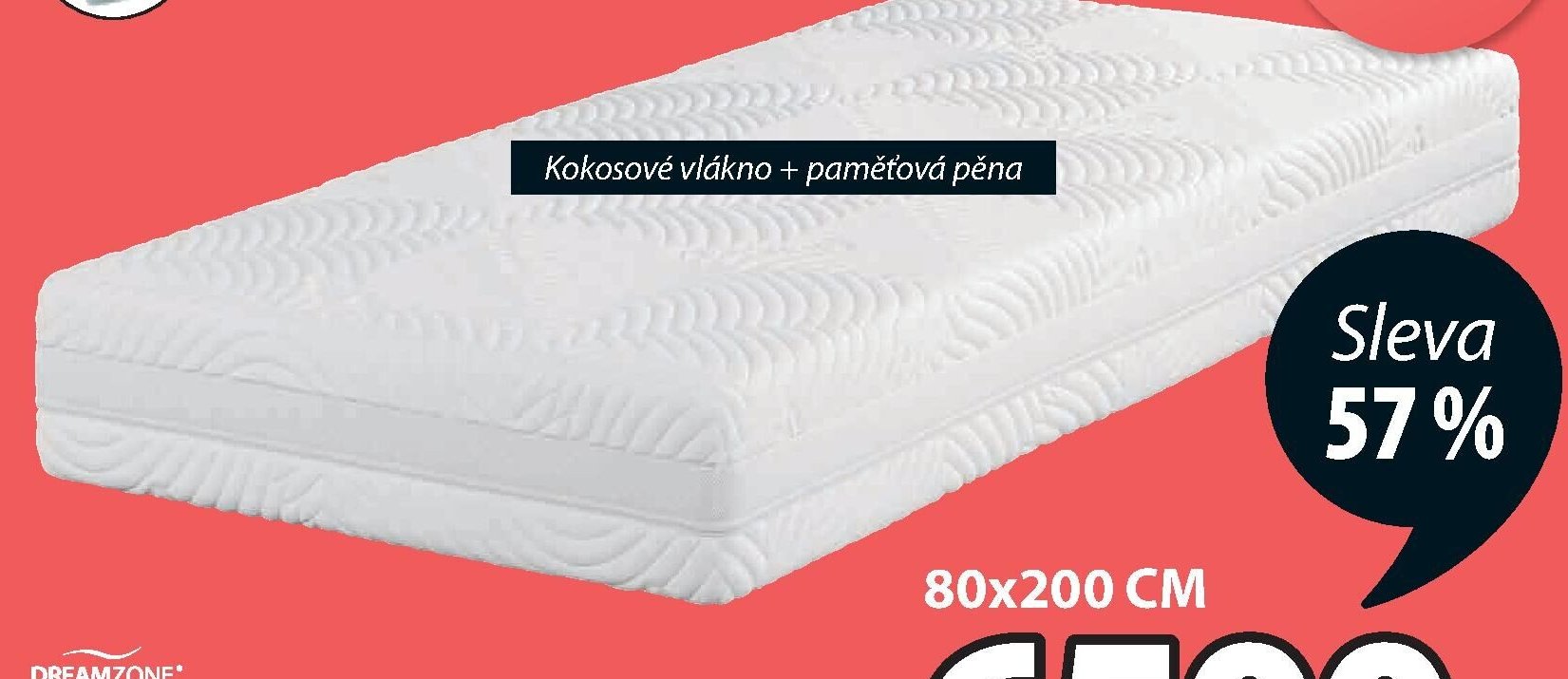 DREAMZONE PĚNOVÁ MATRACE GOLD F100