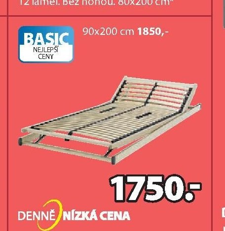 Polohovací rošt BASIC A60