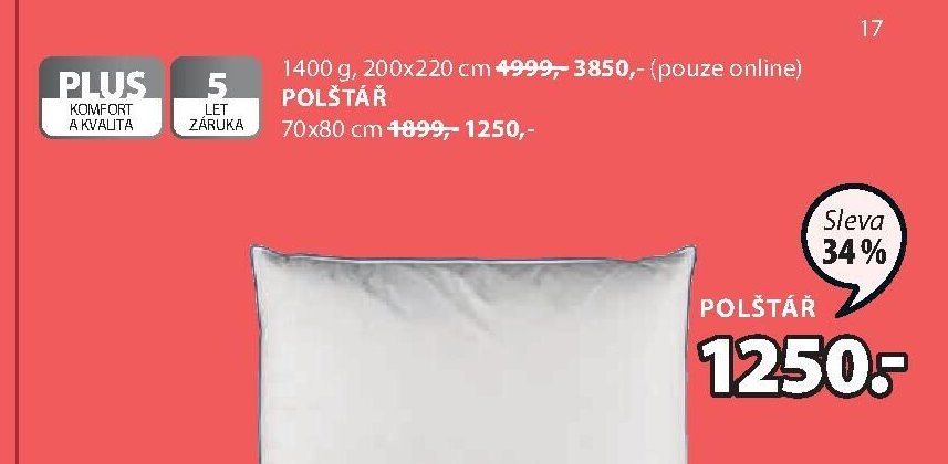PLUS Polštář