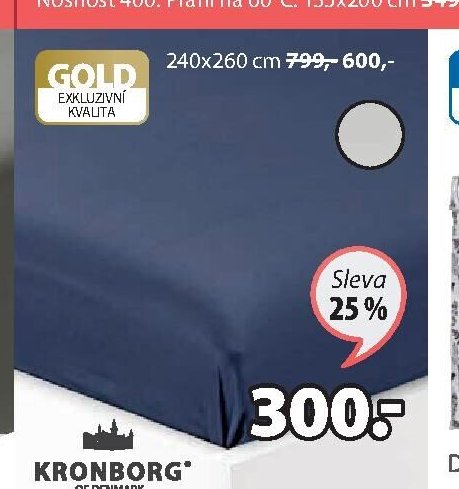 GOLD Klasické prostěradlo